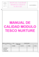 MANUAL DE CALIDAD PARA FINCAS MODULO ADDON TESCO NURTURE